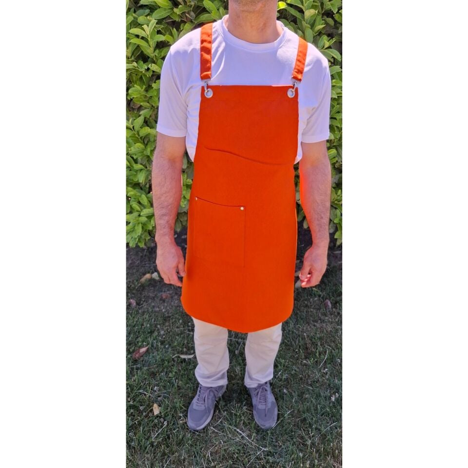 Dery Collection Mutfak önlüğü çapraz askılı barista kafe pastane restaurant kasap kuaförler için uygundur