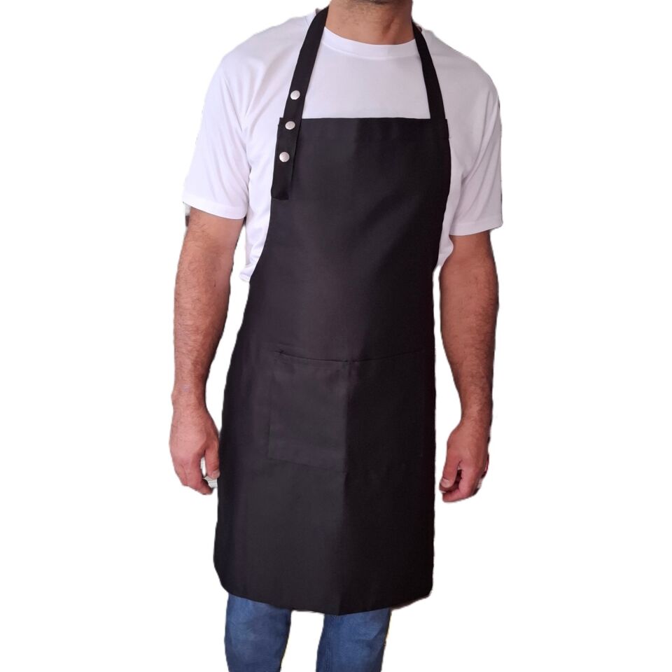 Dery Collection Mutfak Önlüğü çıtçıt ayar askili Leke ve Sıvı Itici Kumaş