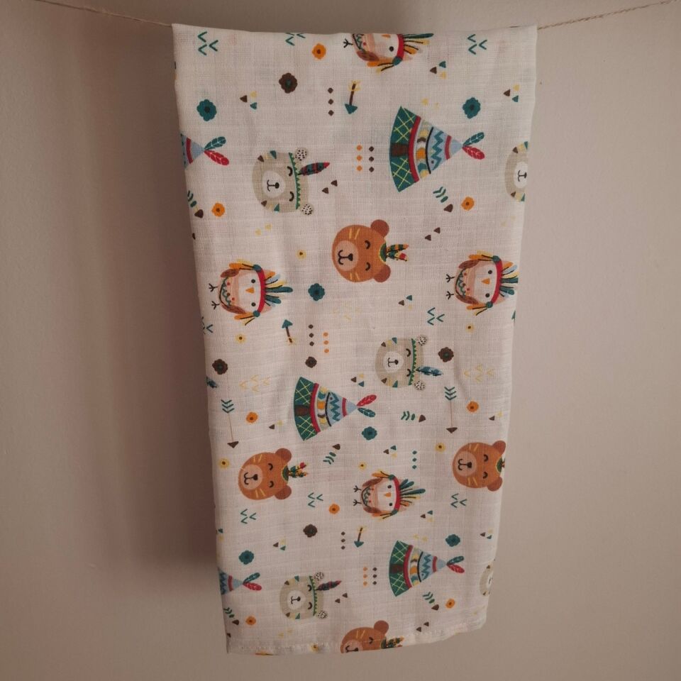 Dery Collection Müslin Bebek Örtüsü Ağız Bezi Salya Önlüğü