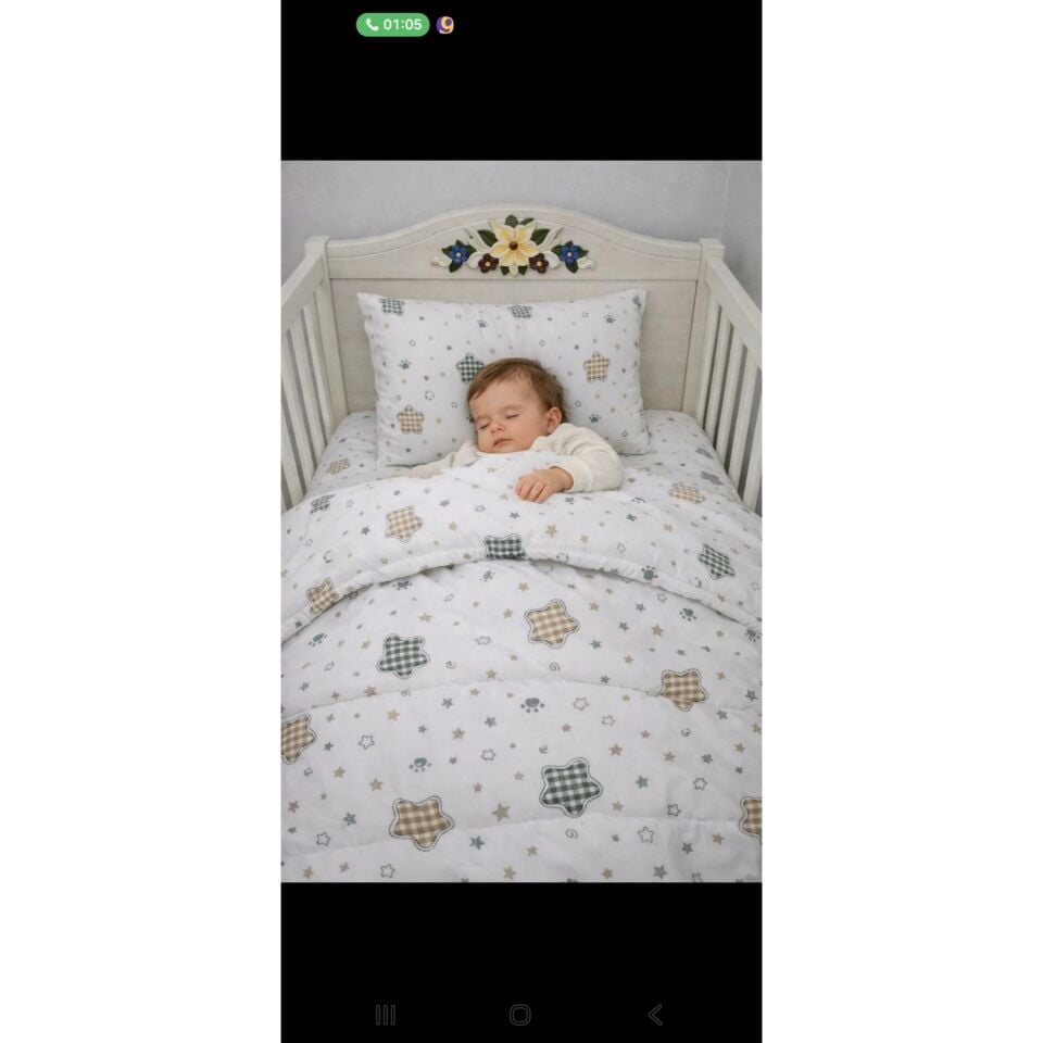 Bebek Nevresim Takimi 100X120 Flanel (Pazen)
