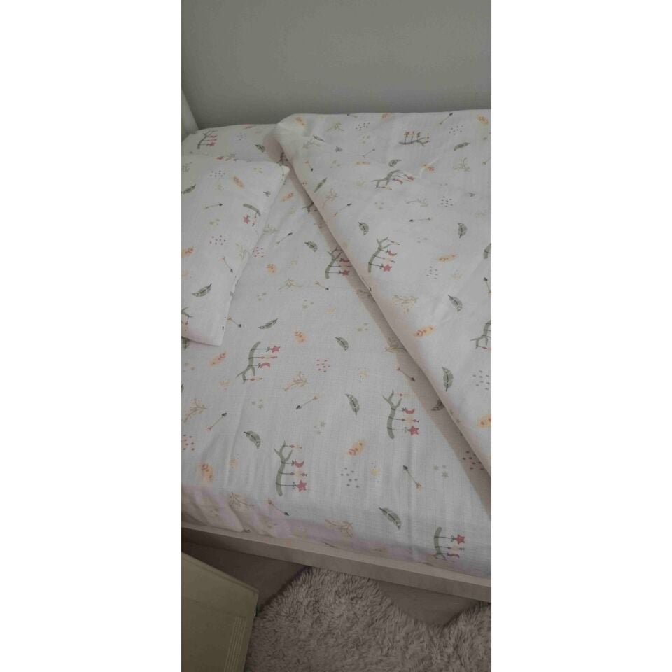 Dery Collection 2 Katlı Müslin Bebek Nevresim Takımı
